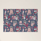 Hygge raccoon Welcome Mat Gallery Image 1