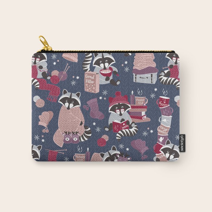 Hygge raccoon Carry All Pouch Gallery Image 1