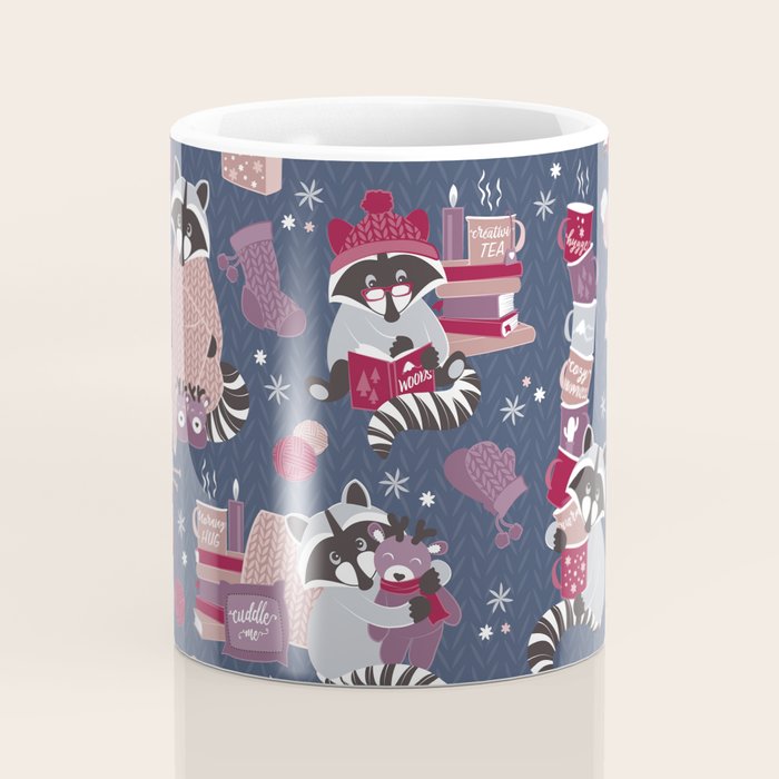 Hygge raccoon Coffee Mug Gallery Image 4