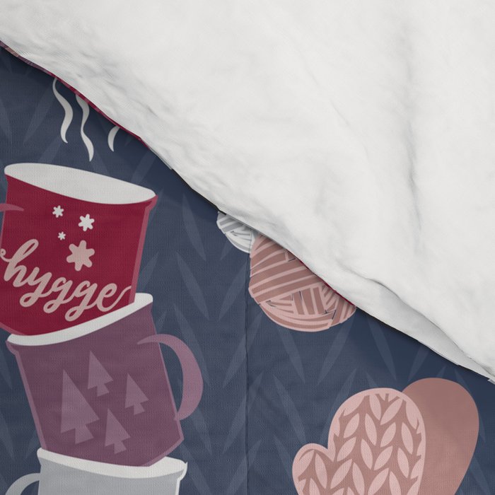 Hygge raccoon Comforter Gallery Image 4