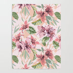 Pastel pink tropical bloom A Poster Gallery Image 4