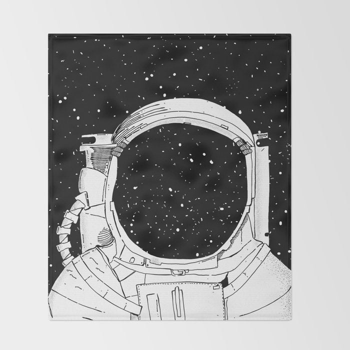 Astronaut Throw Blanket Gallery Image 2