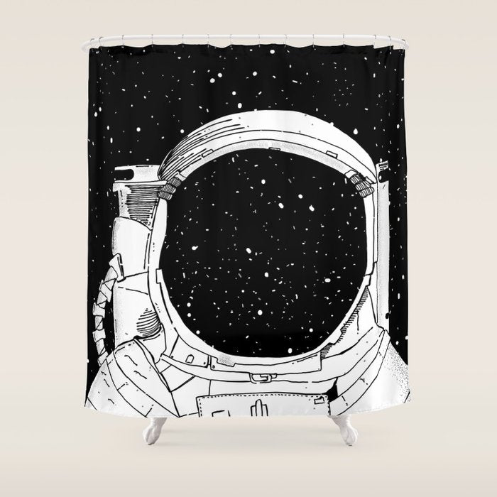 Astronaut Shower Curtain Gallery Image 1