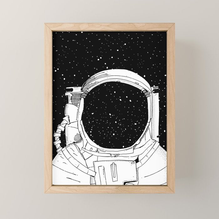 Astronaut Mini Art Print Gallery Image 1