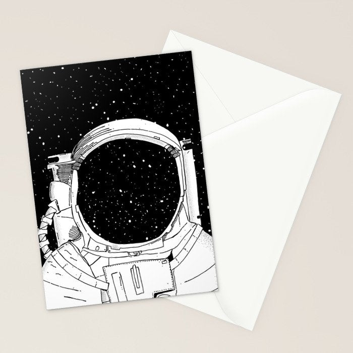Astronaut Stationery Card Gallery Image 2