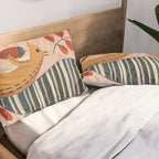 Squirrel in a Pink Autumn Pillow Sham Gallery Image 2