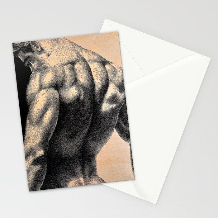 Grained 2 - NOODDOOD painting on wood Stationery Card Gallery Image 2