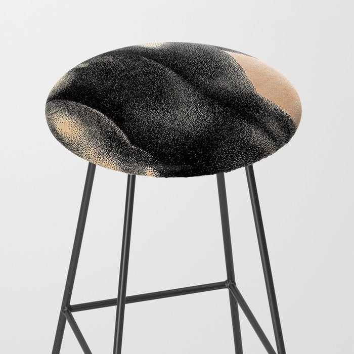 Grained 2 - NOODDOOD painting on wood Stool Gallery Image 2