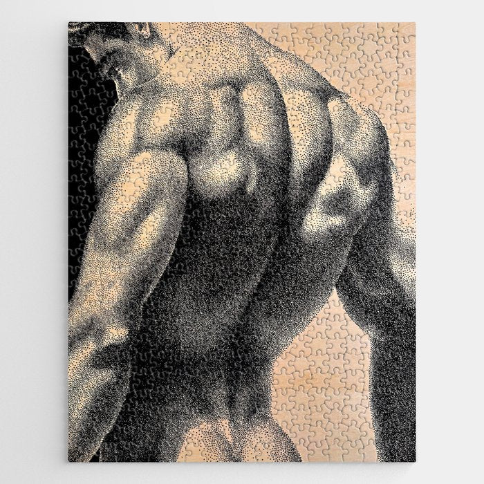 Grained 2 - NOODDOOD painting on wood Jigsaw Puzzle Gallery Image 1