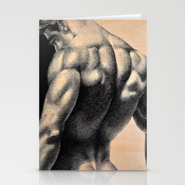 Grained 2 - NOODDOOD painting on wood Stationery Card Gallery Image 1