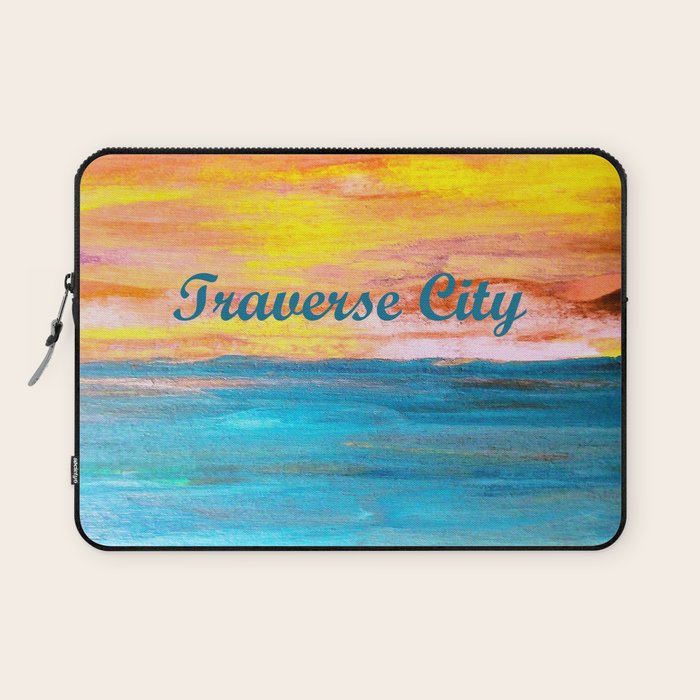 Traverse City Sunset Dream Laptop Sleeve Gallery Image 1
