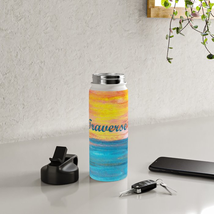 Traverse City Sunset Dream Water Bottle Gallery Image 4