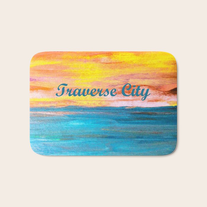 Traverse City Sunset Dream Bath Mat Gallery Image 1