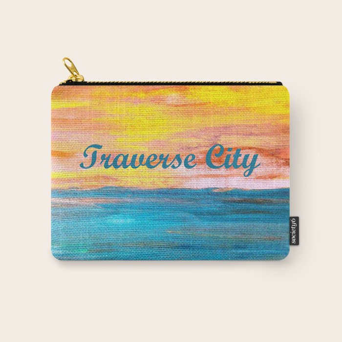 Traverse City Sunset Dream Carry All Pouch Gallery Image 1
