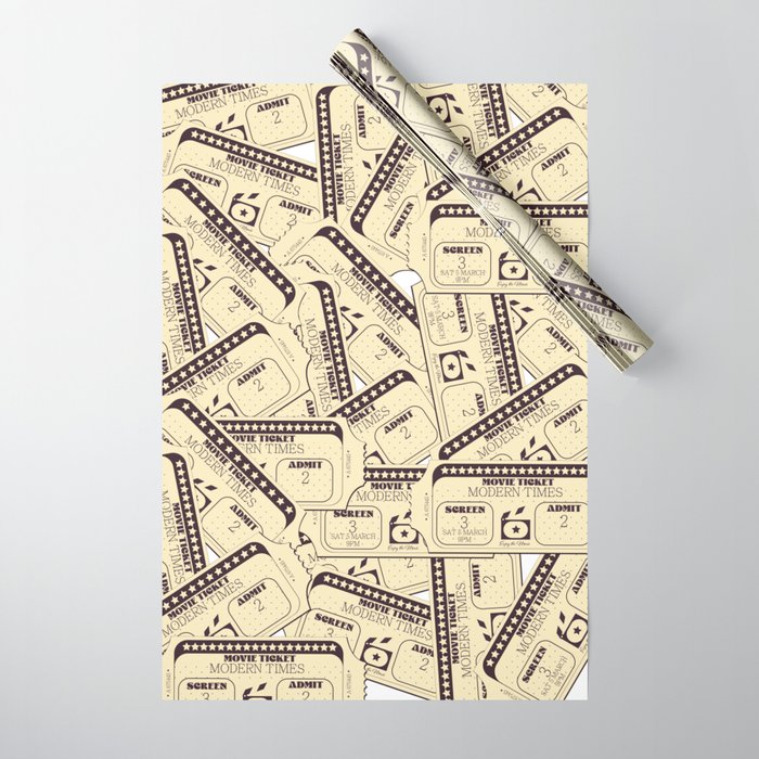 Movie tickets Wrapping Paper Gallery Image 1