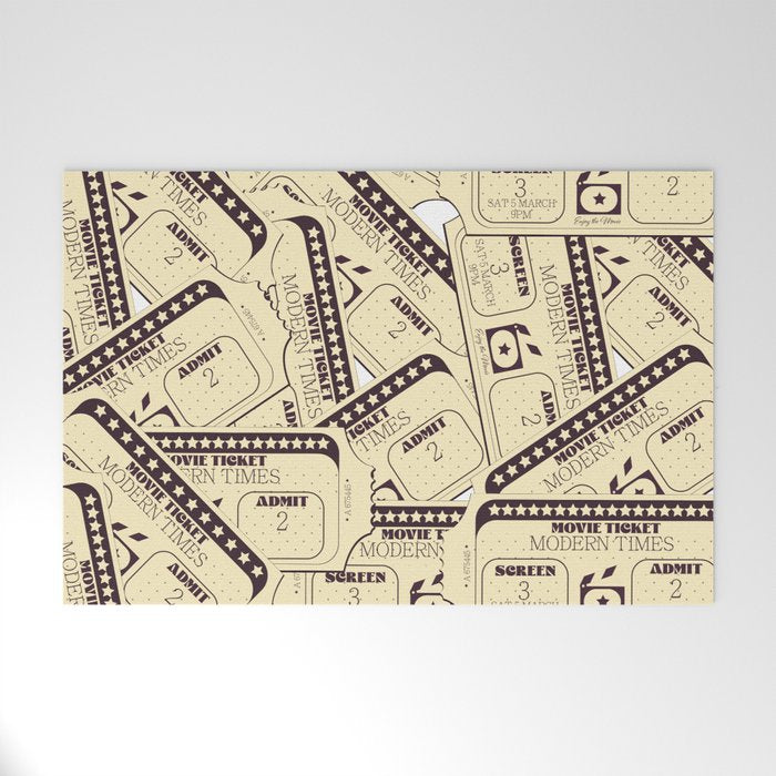 Movie tickets Welcome Mat