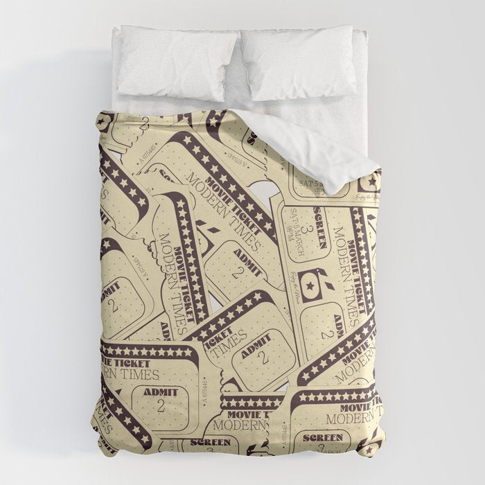 Movie tickets Duvet Cover Gallery Image 1