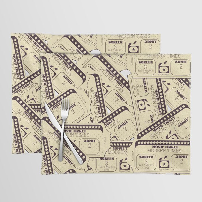 Movie tickets Placemat Gallery Image 1
