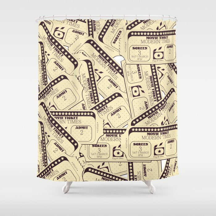 Movie tickets Shower Curtain Gallery Image 1