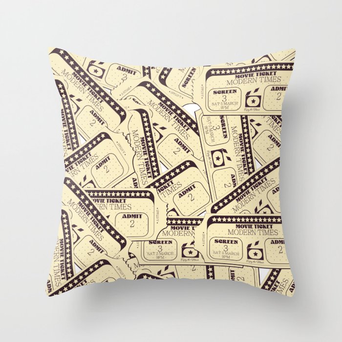 Movie tickets Throw Pillow Gallery Image 6