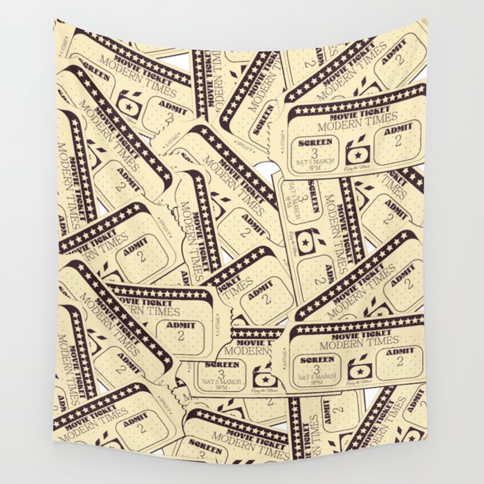 Movie tickets Wall Tapestry Gallery Image 1