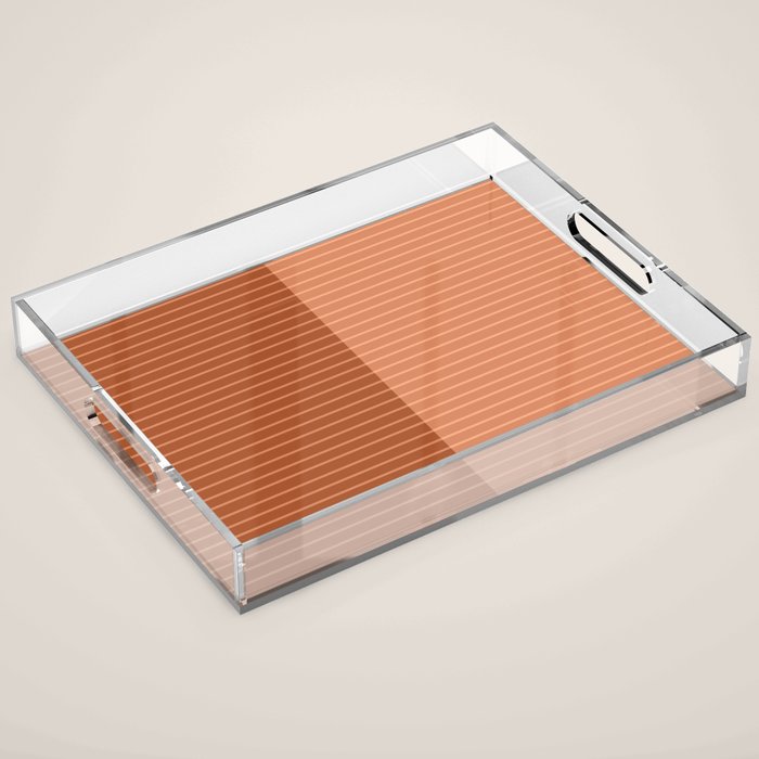 Color Block Lines XXXVIII Acrylic Tray Gallery Image 1