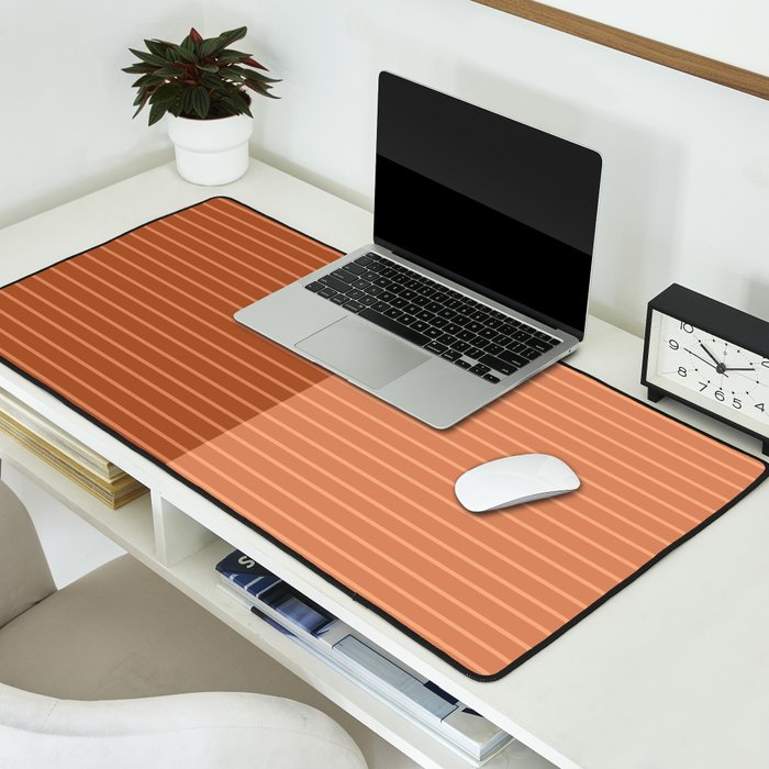 Color Block Lines XXXVIII Desk Mat Gallery Image 2