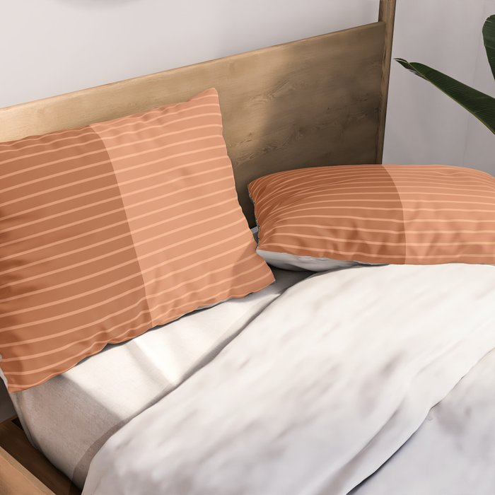 Color Block Lines XXXVIII Pillow Sham Gallery Image 2