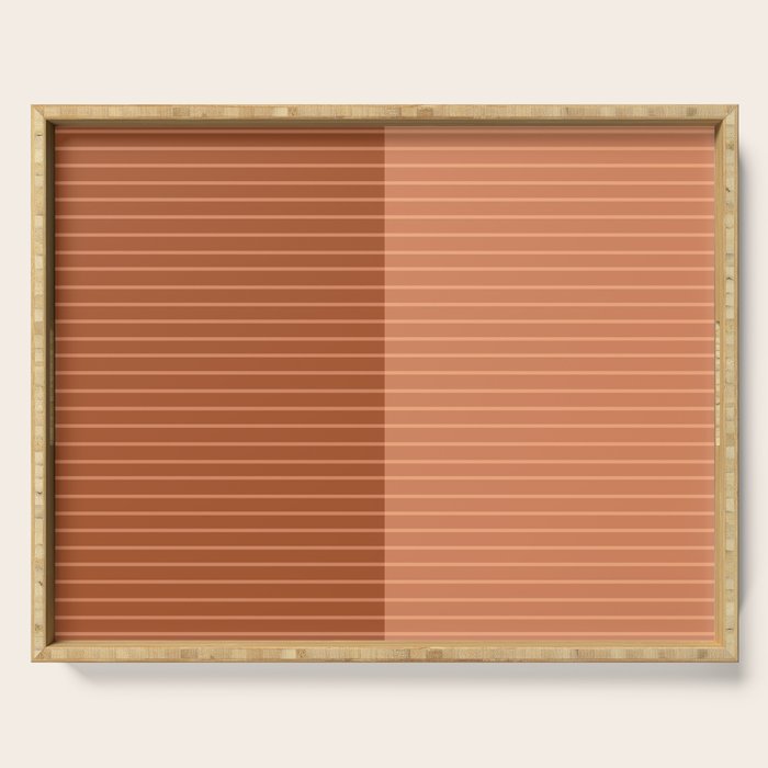 Color Block Lines XXXVIII Serving Tray Gallery Image 1