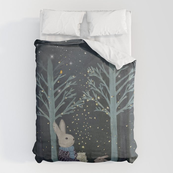 catching fireflies Duvet Cover Gallery Image 1