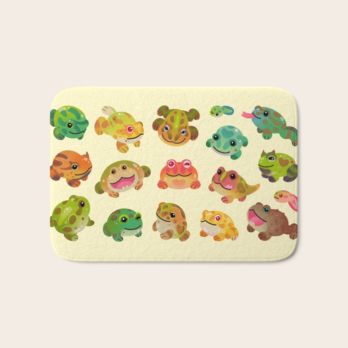 Horned frog - bright Bath Mat Gallery Image 1