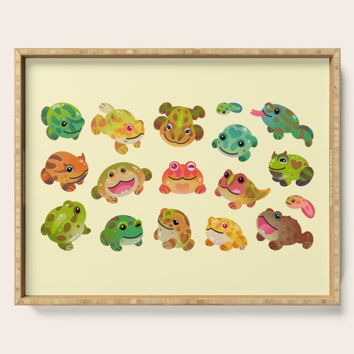 Horned frog - bright Serving Tray Gallery Image 1