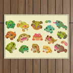 Horned frog - bright Outdoor Rug Gallery Image 1
