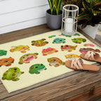 Horned frog - bright Outdoor Rug Gallery Image 2