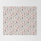Cat Queens Throw Blanket Gallery Image 2