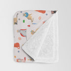 Cat Queens Throw Blanket Gallery Image 3