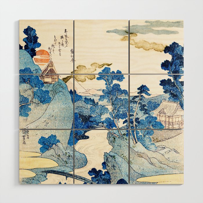 An Evening View of Fuji (Fuji no Yukei) by Utagawa Kuniyoshi  Wood Wall Art Gallery Image 1