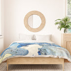 An Evening View of Fuji (Fuji no Yukei) by Utagawa Kuniyoshi  Duvet Cover Gallery Image 3