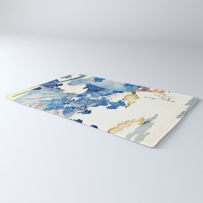 An Evening View of Fuji (Fuji no Yukei) by Utagawa Kuniyoshi  Rug Gallery Image 3