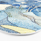 An Evening View of Fuji (Fuji no Yukei) by Utagawa Kuniyoshi  Bath Mat Gallery Image 3