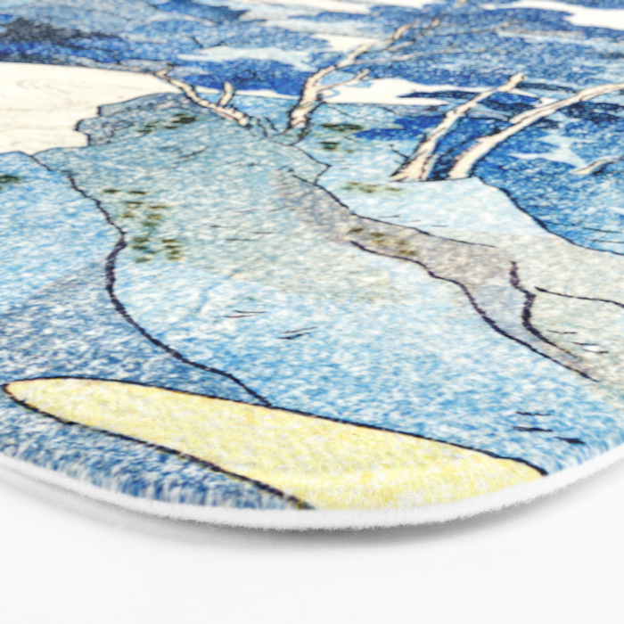 An Evening View of Fuji (Fuji no Yukei) by Utagawa Kuniyoshi  Bath Mat Gallery Image 3