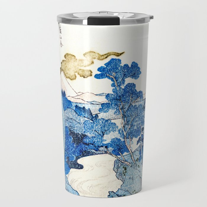 An Evening View of Fuji (Fuji no Yukei) by Utagawa Kuniyoshi  Travel Mug Gallery Image 1