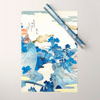 An Evening View of Fuji (Fuji no Yukei) by Utagawa Kuniyoshi  Wrapping Paper Gallery Image 1