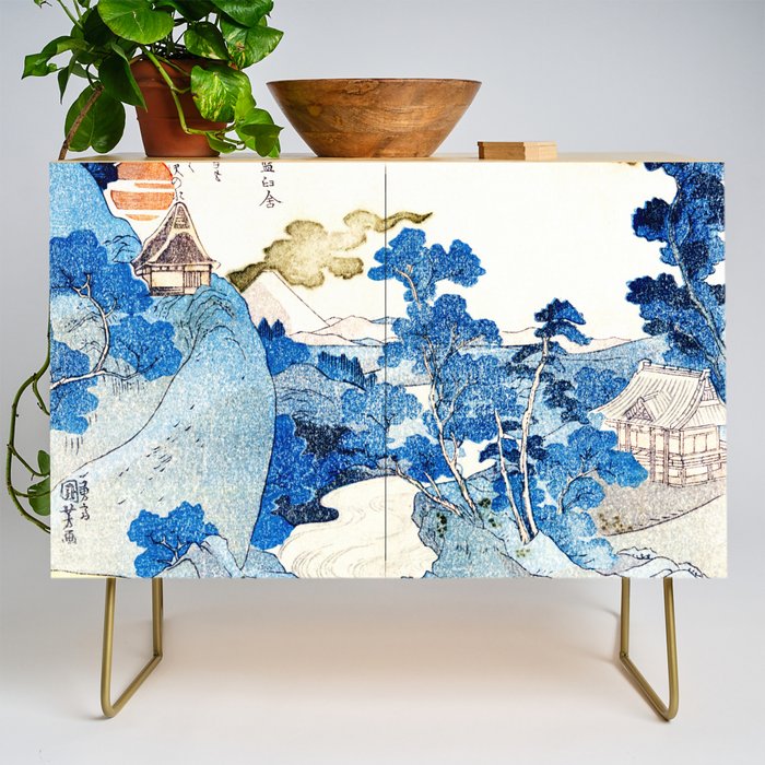 An Evening View of Fuji (Fuji no Yukei) by Utagawa Kuniyoshi  Credenza Gallery Image 1