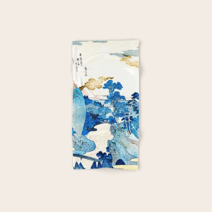 An Evening View of Fuji (Fuji no Yukei) by Utagawa Kuniyoshi  Bath Towel Gallery Image 1