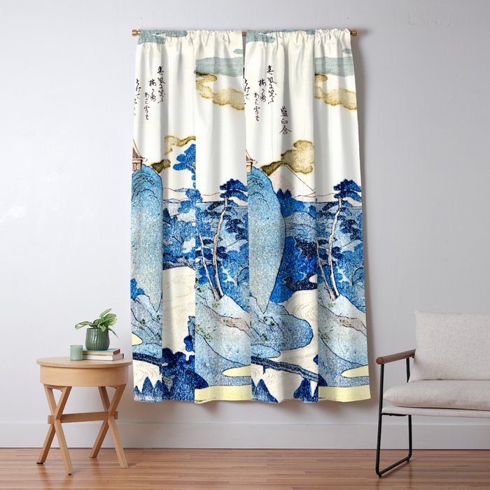 An Evening View of Fuji (Fuji no Yukei) by Utagawa Kuniyoshi  Window Curtain Gallery Image 5