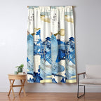 An Evening View of Fuji (Fuji no Yukei) by Utagawa Kuniyoshi  Window Curtain Gallery Image 5