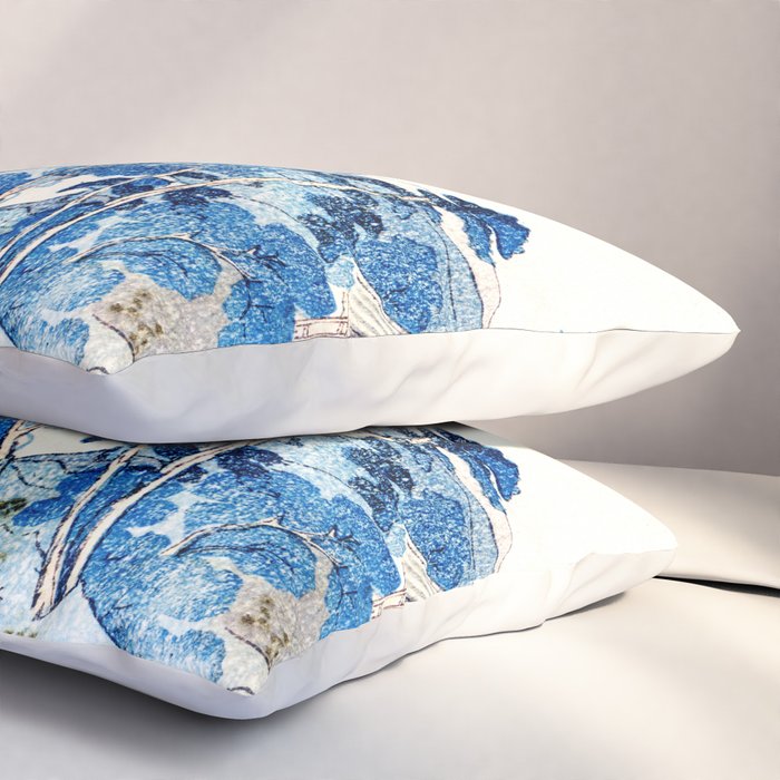 An Evening View of Fuji (Fuji no Yukei) by Utagawa Kuniyoshi  Pillow Sham Gallery Image 3
