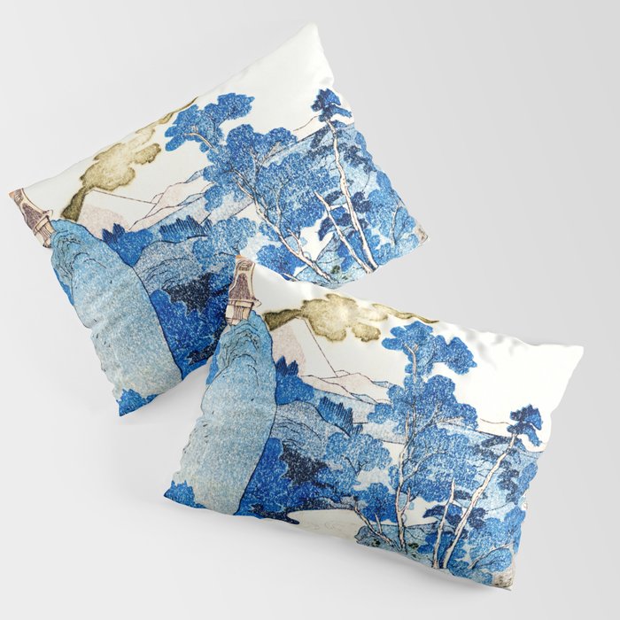 An Evening View of Fuji (Fuji no Yukei) by Utagawa Kuniyoshi  Pillow Sham Gallery Image 3