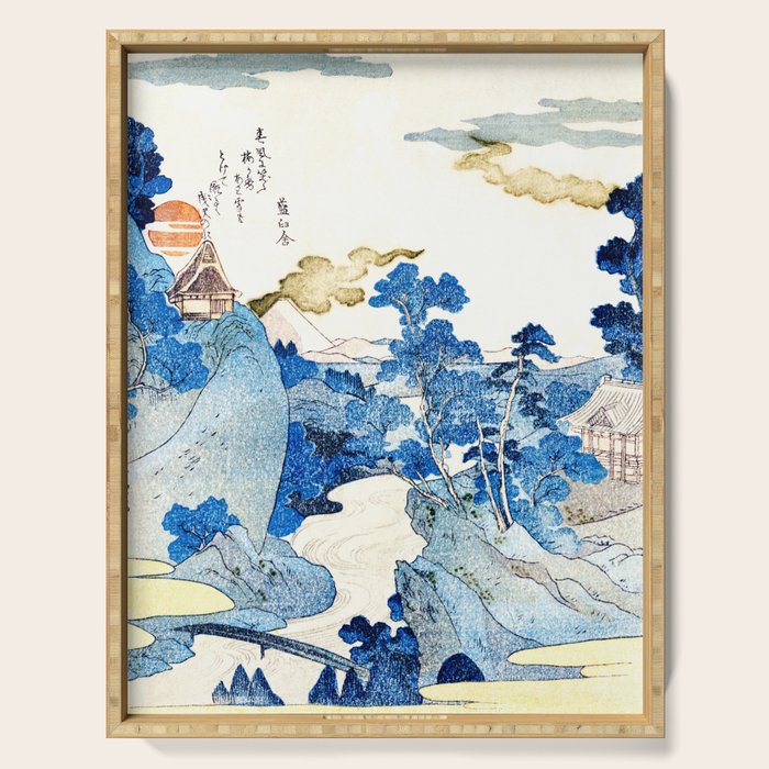 An Evening View of Fuji (Fuji no Yukei) by Utagawa Kuniyoshi  Serving Tray Gallery Image 1